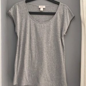 NWOT Loft Beaded Sleeve Tee Sz S